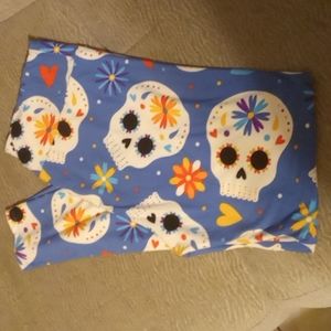 Lularoe leggings TC Sugar skull 💀